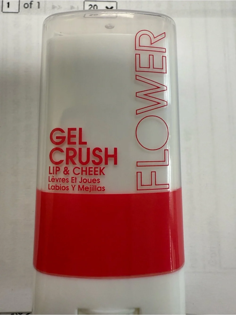 Flower Gel Crush Lip & Cheek Stick Makeup in Raspberry Crush NWT